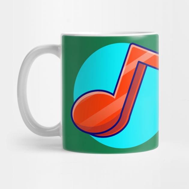 Colorful Music Note Cartoon Vector Icon Illustration (3) by Catalyst Labs